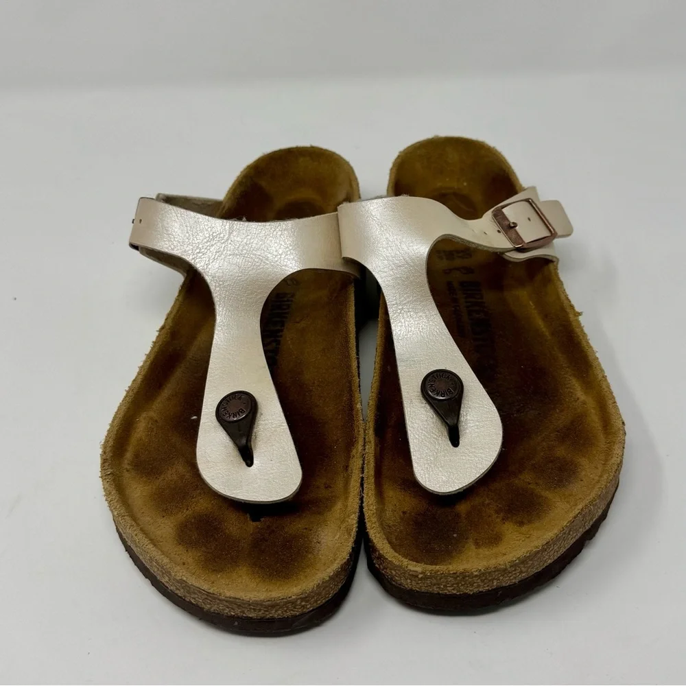 Birkenstock | Gizeh Sandals, Pearly White Color, Size 39 - EUC - Picture 5 of 7